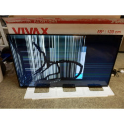 55" TV Vivax 55UHDS61T2S2SM, nový, poškozený, na náhradní díly
