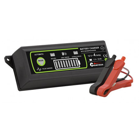 autonabíječka Compass 12V/4A, PB/GEL/AGM/LiFePO4 , nová
