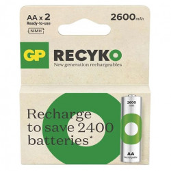 2x dobíjecí tužková baterie AA ReCyko 2600 mAh, nová