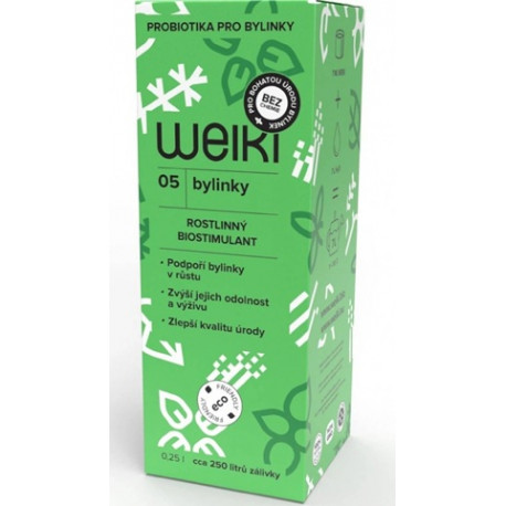 0,25 litru rostlinný probiotický biostimulant Bikont WEIKI 05 BYLINKY