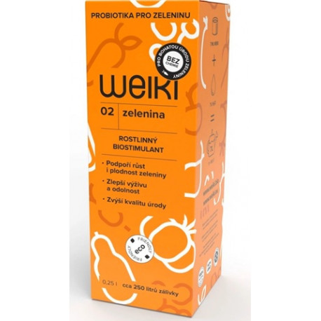 0,25 litru rostlinný probiotický biostimulant Bikont WEIKI 02 ZELENINA