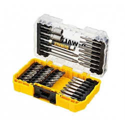 40 ks sada 1/4 bitů DeWalt ToughCase DT70702 s nástavcem, nová