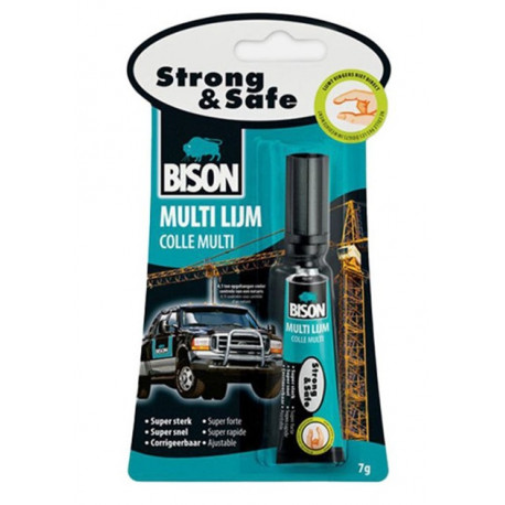 univezální vteřinové lepidlo Bison Strong & Safe 7g, nové