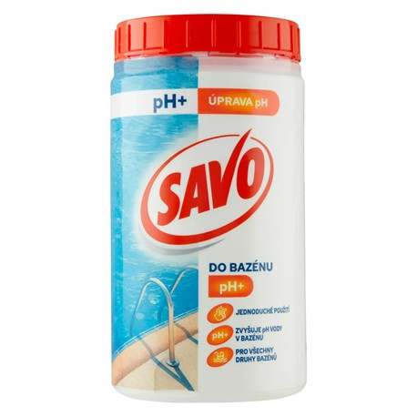 SAVO PH+ 900 g - přípravek pro zvýšení pH vody v bazénu
