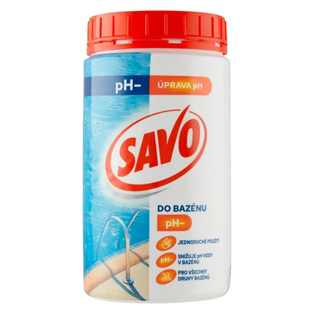 SAVO PH- 1200 g - přípravek pro snížení pH vody v bazénu