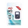 MP3 přehrávač AQ MP01BK 4GB s FM rádiem, nový