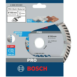 150 mm řezný diamantový kotouč Bosch PRO X-Lock Multi, nový